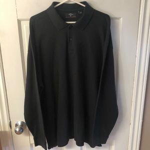 Callaway long sleeve black golf shirt with collar men’s size XXL